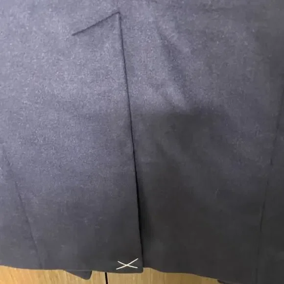 EXPRESS Navy Blue Belted Coat - Picture 6 of 7